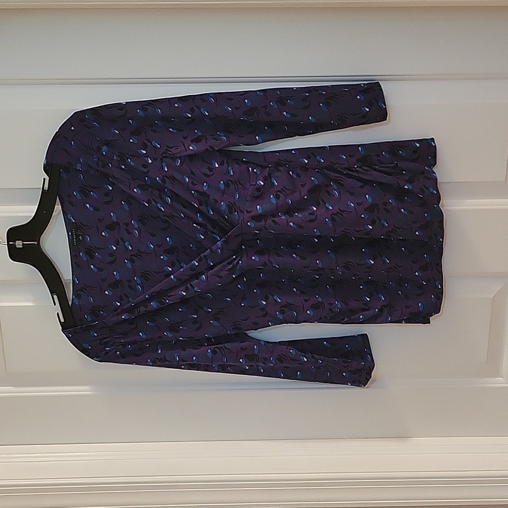Semantiks purple and blue nylon top small